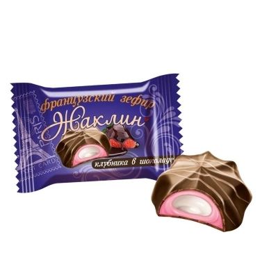 Жаклин Французский зефир клубника в шоколаде