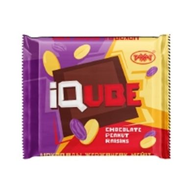Шоколад IQube орехово-изюмный 70г