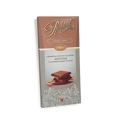 Шоколад Рахат с карамельными криспи 100г