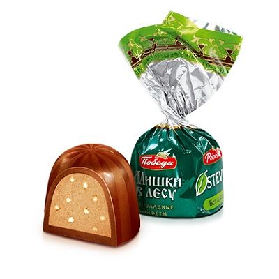 Мишки в лесу без сахара с вафельной крошкой