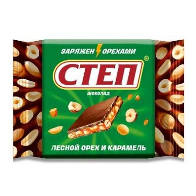 Степ с лесным орехом молочный шоколад 50г