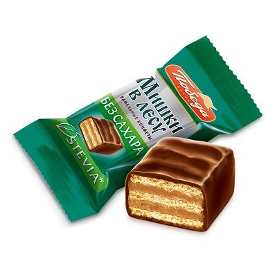 Мишки в лесу без сахара в горьком шоколаде